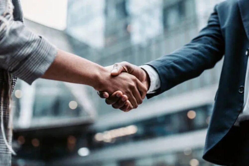 Partnership handshake